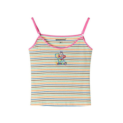 BETWEENAND_Embroidered_Striped_Strappy_Slim_Fit_Women&