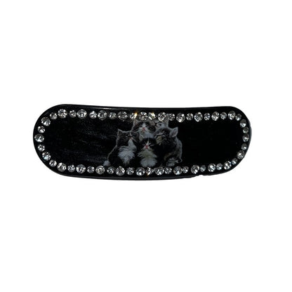 BETWEENAND_Gemstone_Blue_Cat_Motif_Side_Hair_Clip_Women&