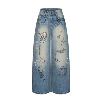 BETWEENAND_Graffiti_Illustration_Rhinestone_Washed_Women&
