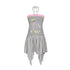BETWEENAND_Gray_Pink_Striped_Bustier_Asymmetrical_Women&