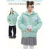 BETWEENAND_Green_Argyle_Applique_Embroidered_Hooded_Women&