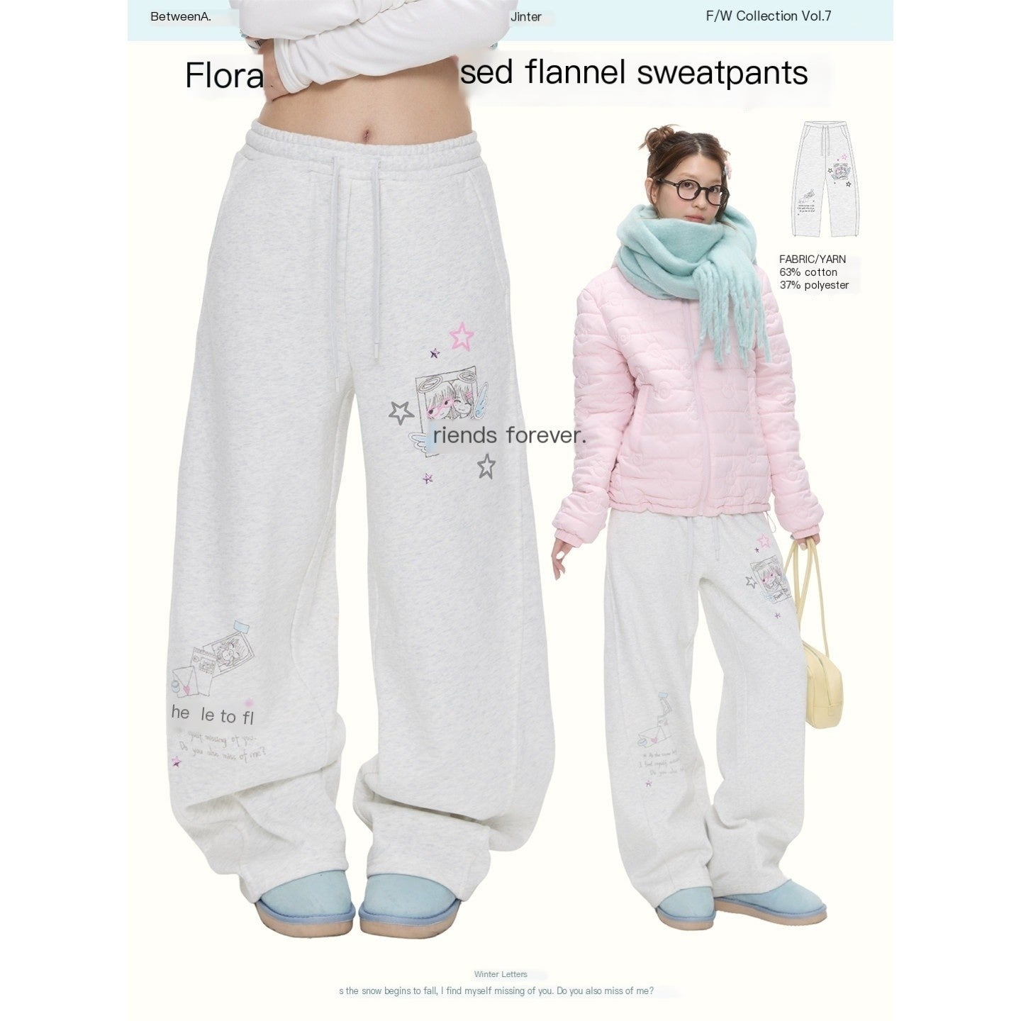 BETWEENAND_Heather_Gray_Fleece_Lined_Straight_Leg_Mid_Rise_Women&