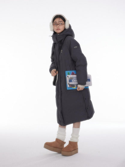 BETWEENAND Hooded Zippered Loose Fit Korean Style Women&