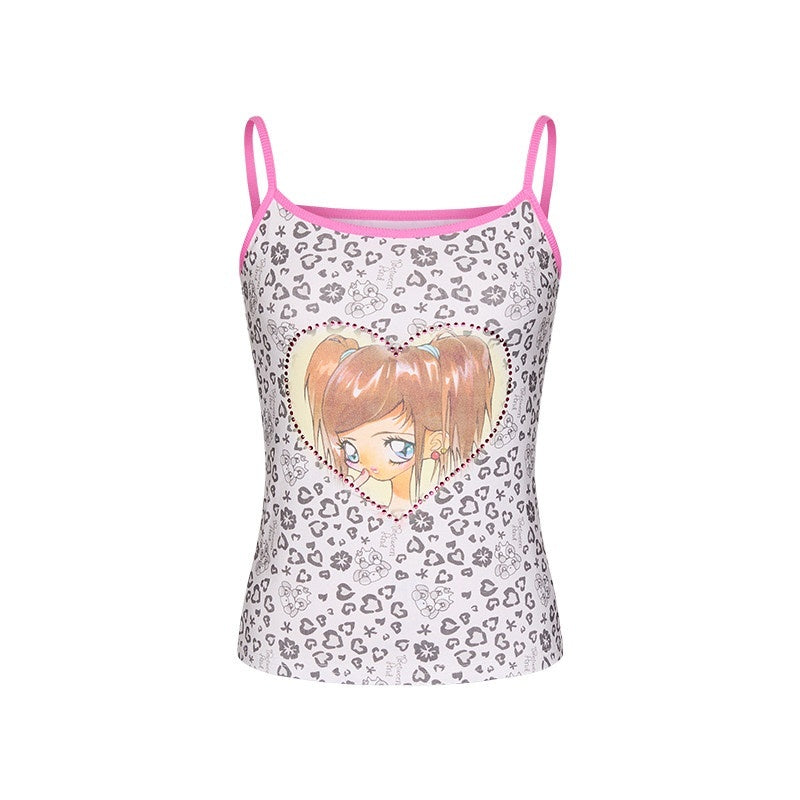 BETWEENAND_Leopard_Print_Slim_Fit_Round_Neck_Women&