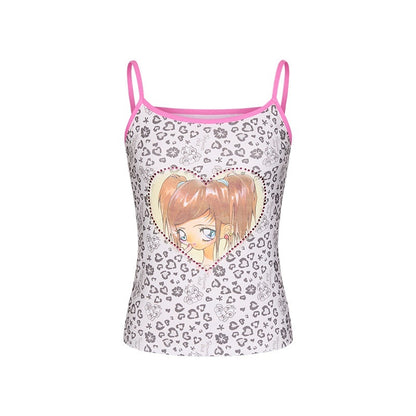 BETWEENAND_Leopard_Print_Slim_Fit_Round_Neck_Women&
