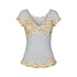 BETWEENAND_Leopard_Stripe_Lace_V-neck_Women&