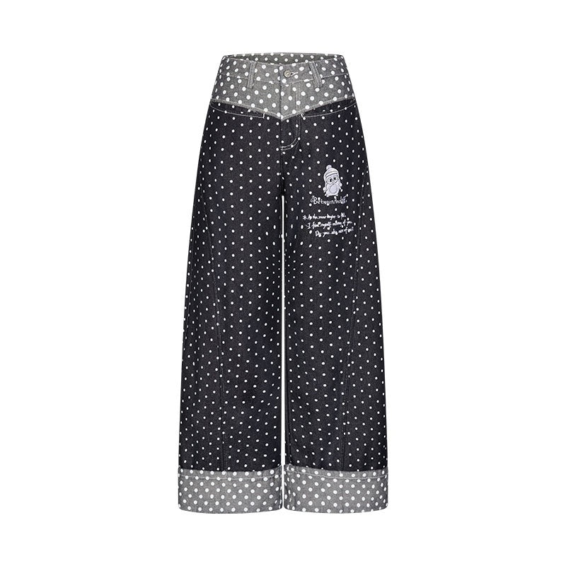 BETWEENAND_Machine_Embroidered_Penguin_Polka_Dot_Women&
