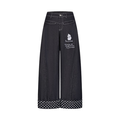 BETWEENAND_Machine_Embroidered_Penguin_Polka_Dot_Women&