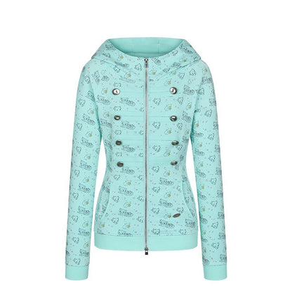 BETWEENAND_Mint_Green_Napoleon_Collar_Double_Row_Buttons_Women&