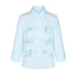 BETWEENAND_Mint_Striped_Rhinestone_Cinched_Waist_Stand_Collar_Women&