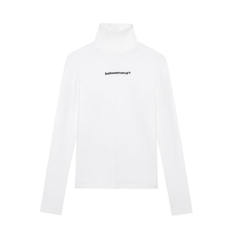BETWEENAND_Multicolor_Logo_High_Neck_Fitted_Women&