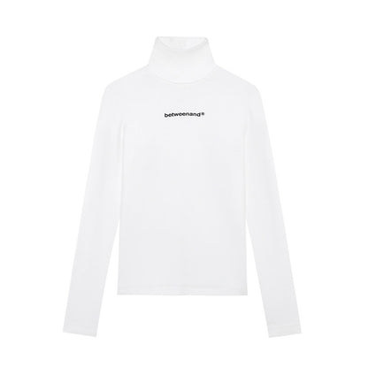 BETWEENAND_Multicolor_Logo_High_Neck_Fitted_Women&