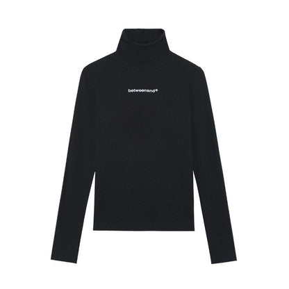 BETWEENAND_Multicolor_Logo_High_Neck_Fitted_Women&