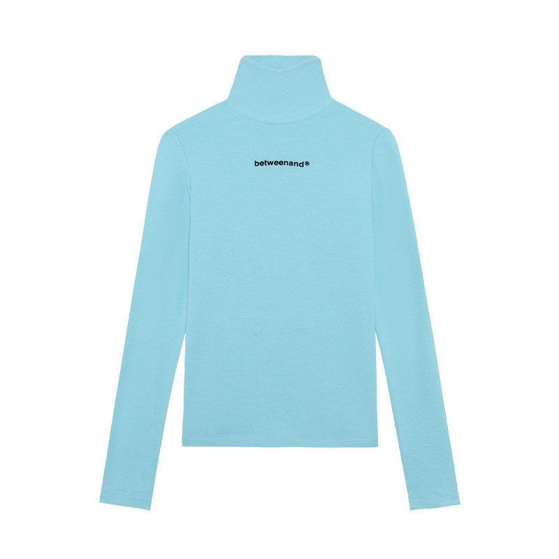 BETWEENAND_Multicolor_Logo_High_Neck_Fitted_Women&