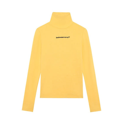 BETWEENAND_Multicolor_Logo_High_Neck_Fitted_Women&