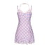 BETWEENAND_Pink_Heart_Lock_Plaid_Rhinestone_Women&