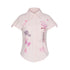 BETWEENAND_Pink_Striped_Print_Stand_Collar_Waist_Cinch_Women&