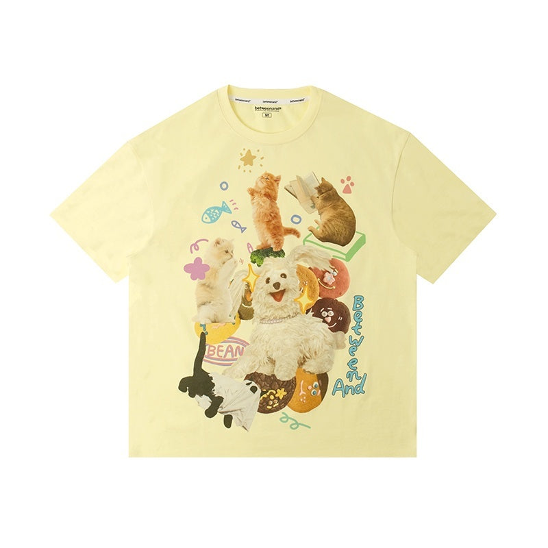 BETWEENAND_Playful_Cat_Dog_Print_Creative_Round_Neck_Women&