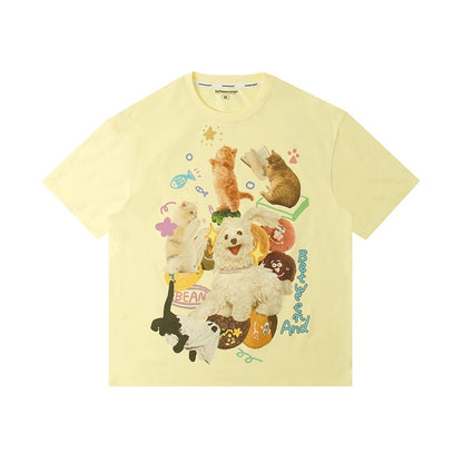 BETWEENAND_Playful_Cat_Dog_Print_Creative_Round_Neck_Women&
