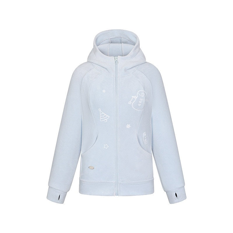 BETWEENAND_Plush_Snowman_Print_Loose_Fit_Sweet_Women&