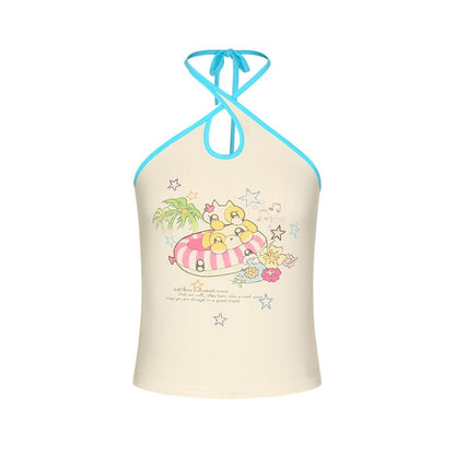 BETWEENAND_Polka_Dot_Cross_Tie_Waterdrop_Neck_Chinese_Style_Women&