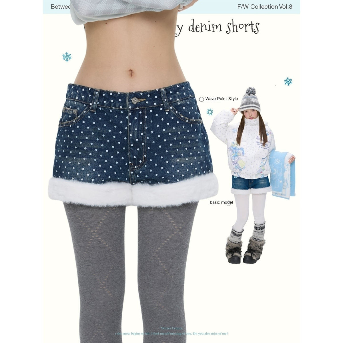 BETWEENAND_Polka_Dot_Embroidered_Fleece_Patchwork_High_Waisted_Women&