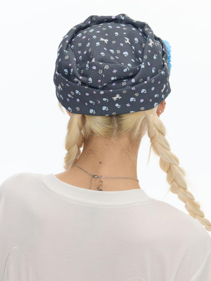 BETWEENAND Pony Floral Polka Dot Slouchy Denim Women&