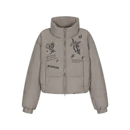BETWEENAND_Printed_Embroidered_Stand_Collar_Women&