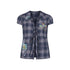 BETWEENAND_Purple_Plaid_Rhinestone_Tie_Short_Sleeve_Women&