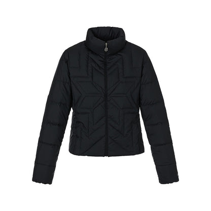 BETWEENAND_Reflective_Snowflake_Print_Quilted_Women&