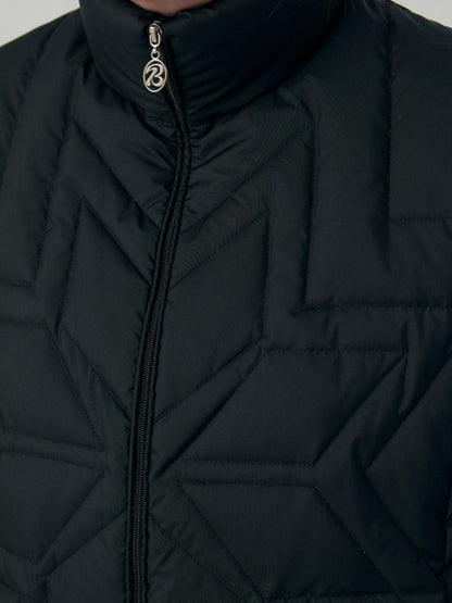 BETWEENAND Reflective Snowflake Print Quilted Women&