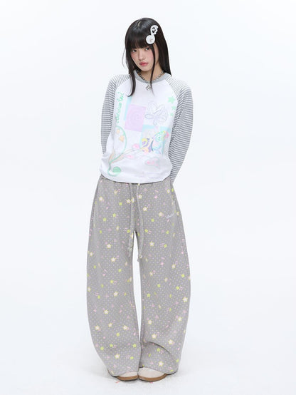 BETWEENAND Retro Four Leaf Clover Hooded Zip Women&