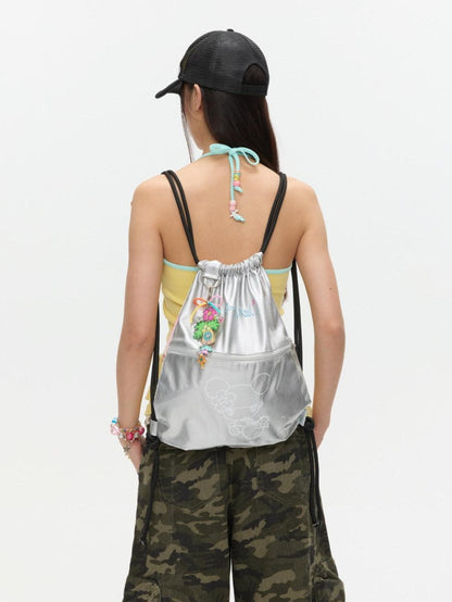 BETWEENAND Silver Original Designer Print Double Sided Women&