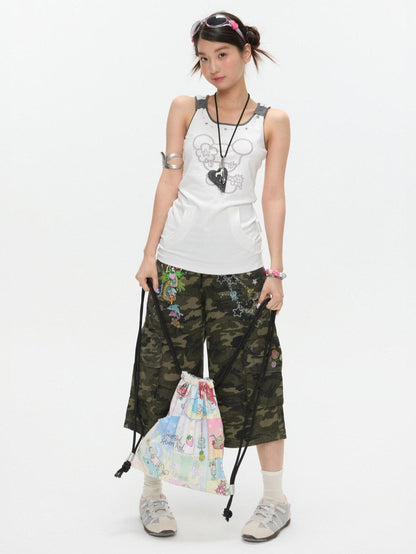 BETWEENAND Silver Original Designer Print Double Sided Women&