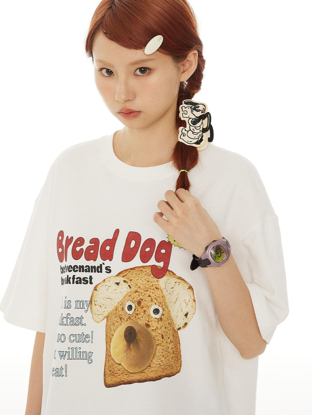 BETWEENAND Star Rhinestone Spring Cartoon Dog Women&