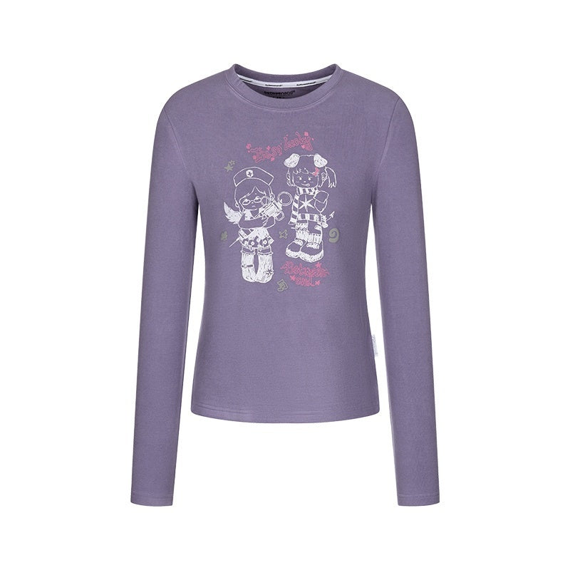 BETWEENAND_Straight_Cut_Crew_Neck_Puff_Print_Women&