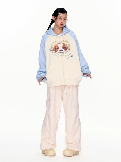 BETWEENAND Two Tone Colorful Embroidered Women&