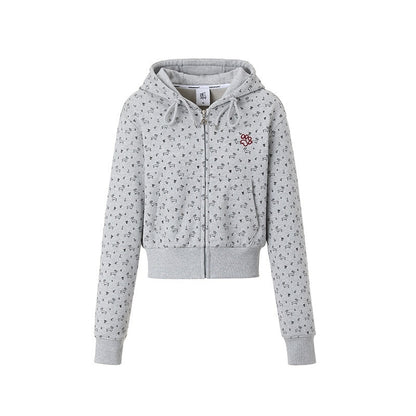 BETWEENAND_Two_Tone_Dachshund_Print_Embroidered_Hooded_Short_Women&
