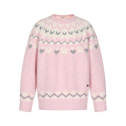 BETWEENAND_Two_Tone_Embroidered_Paw_Print_Raglan_Women&