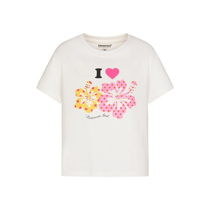 BETWEENAND_Two_Tone_Floral_Print_Crewneck_Short_Sleeve_Women&