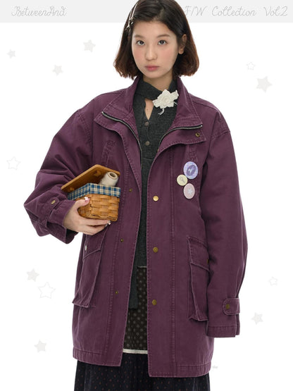 BETWEENAND Vintage Distressed Quilted Women&