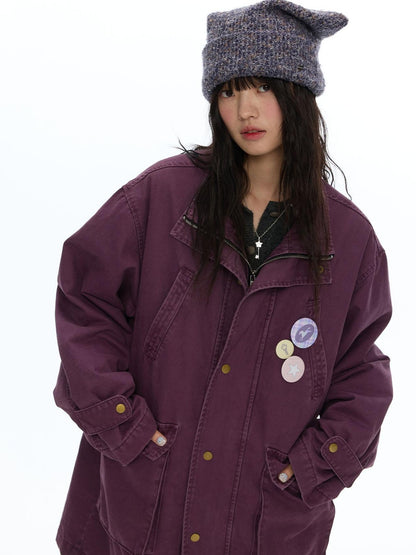 BETWEENAND Vintage Distressed Quilted Women&