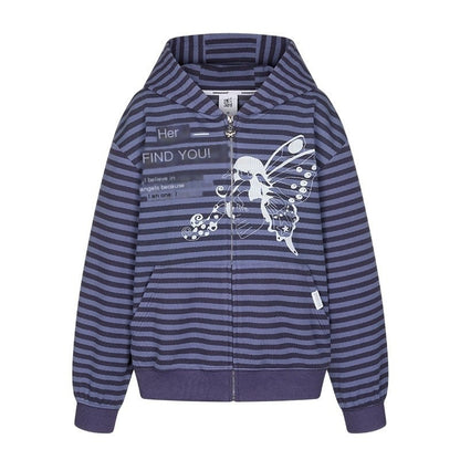 BETWEENAND_Vintage_Purple_Butterfly_Striped_Oversized_Women&