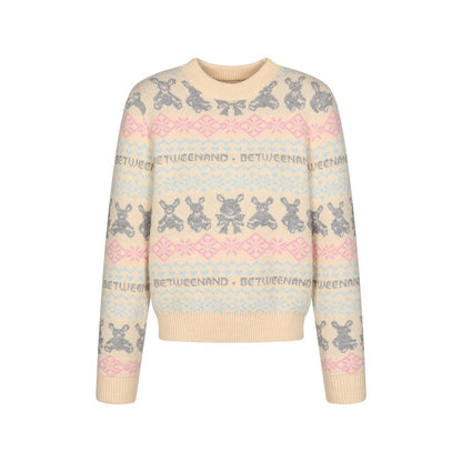 BETWEENAND_Vintage_Two_Tone_Nordic_Chunky_Knit_Women&