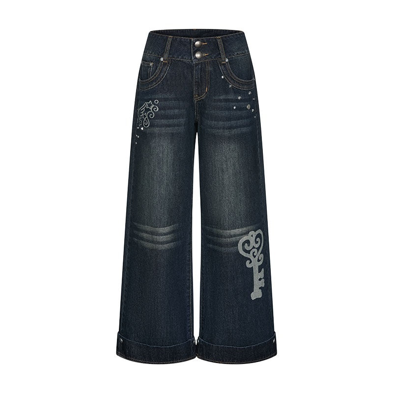 BETWEENAND_Vintage_Washed_Whisker_Slimming_Casual_Women&