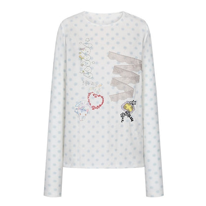 BETWEENAND_White_Polka_Dot_Patchwork_Lace_Women&