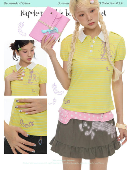 BETWEENAND Yellow Sunflower Angel Doll Embroidery Women&