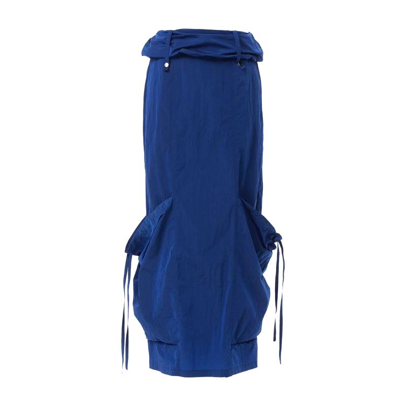 YOSHUYUKI Straight Leg Utility Skirt With Side Pockets