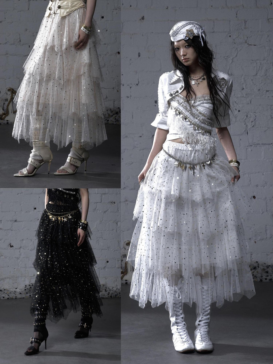 Ballet Pure Sexy Star Layered Tulle Midi Dress