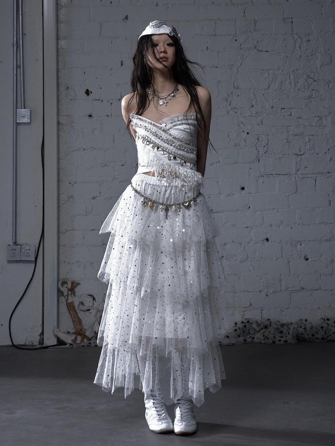 Ballet Pure Sexy Star Layered Tulle Midi Dress